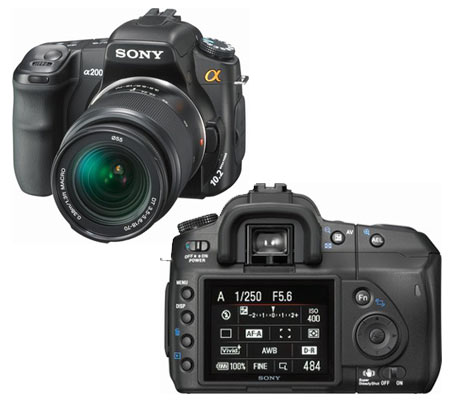 Sony Alpha%20DSLR-A200K%2010.2%20MP%20Digital%20SLR%20with%2018-70mm